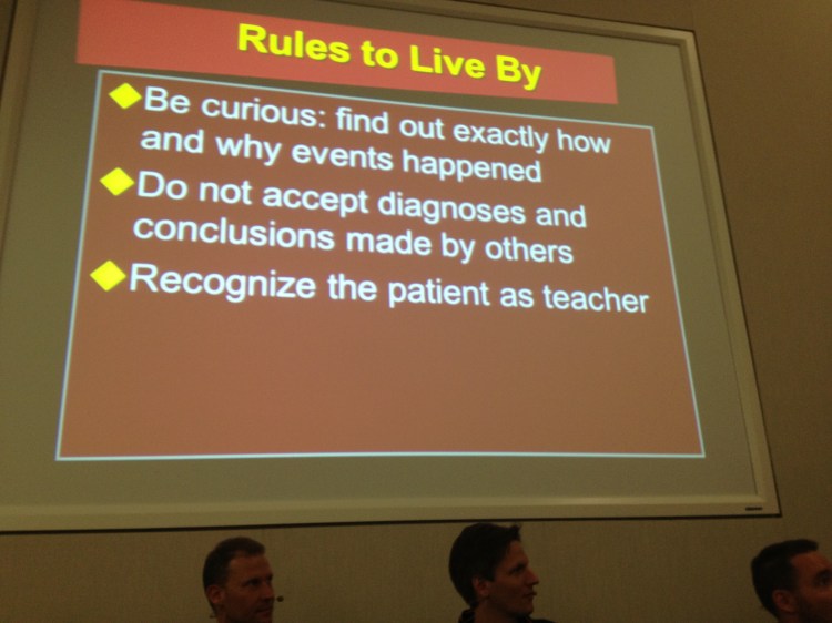 Joe Lex on Recognise patient as teacher