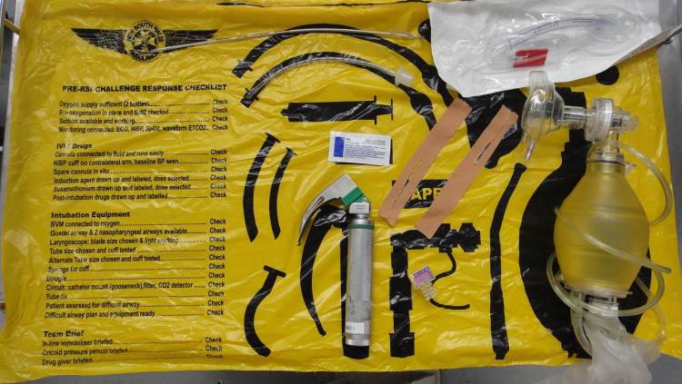 Kit Dump sheet, NSW ambulance