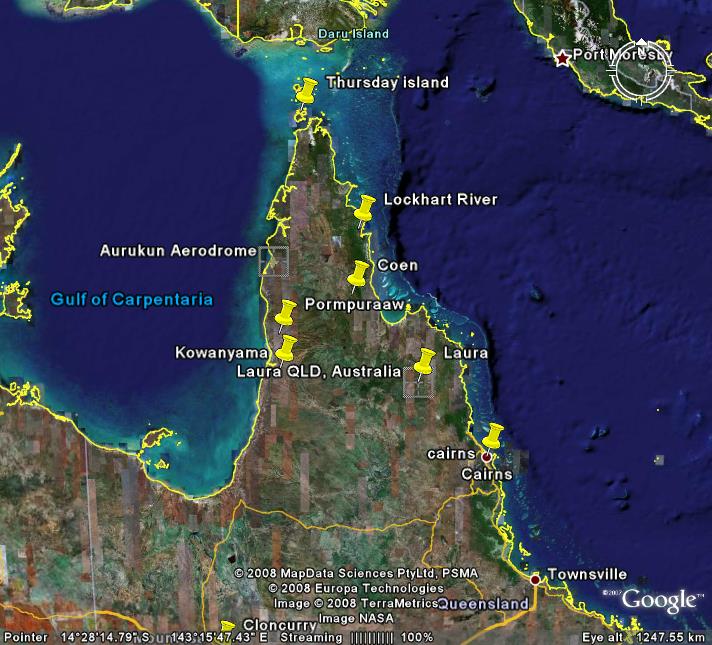 Remote clinics in Cape York that the Flying Doctor Service visits