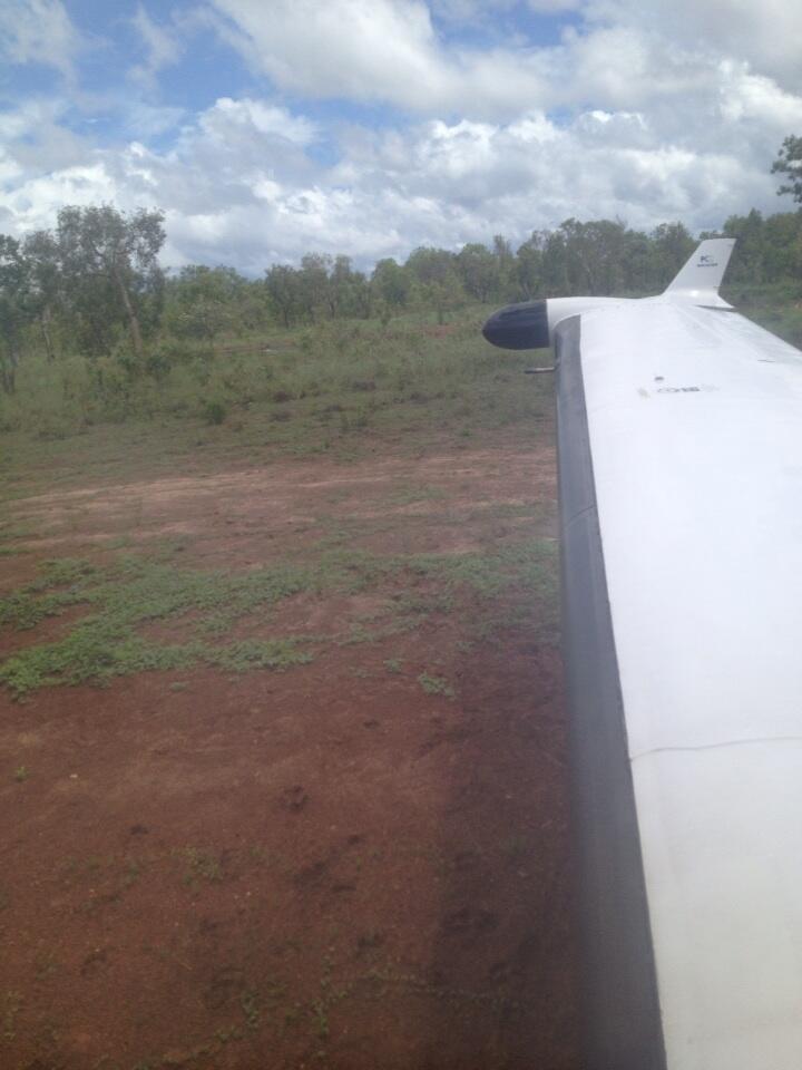 The Swiss made Pilatus PC12 aircraft is designed for rough field landings on unsealed air strips like this