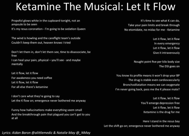 Ketamine the Musical by Dr Natalie May